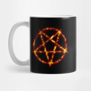 fire pentagram Mug